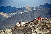 Ladakh - Spituk Gompa built on a mountain spur